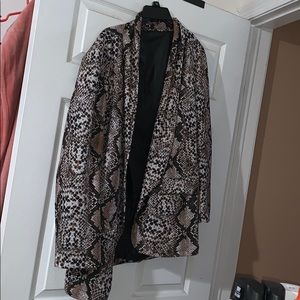 Snakeskin blazer